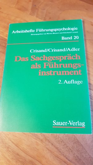 Das Sachgespräch als Führungsinstrument