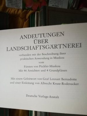 Andeutungen über Landschaftsgärtnerei