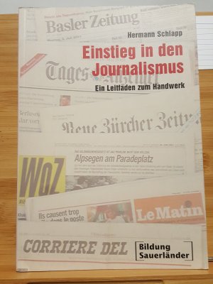 gebrauchtes Buch – Hermann Schlapp – Einstieg in den Journalismus