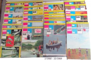 24x Modellbau heute * 2 Jahrgänge 1/88-12/89 * GST Zeitschrift für Flug-, Schiffs- und Automodellsport.