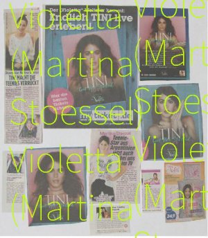 gebrauchtes Buch – Violetta (Martina Stoessel): Zeitschriftenmaterial, Zeitungsmaterial, Pressematerial, Presseclippings, Presse Clippings