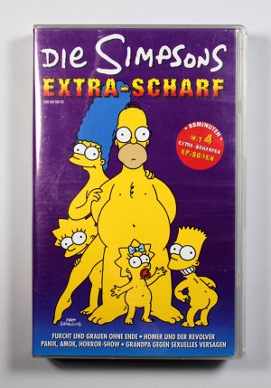 gebrauchter Film – Matt Groening – Die Simpsons VHS - Extra-Scharf (mit 4 Extra scharfen Episoden)