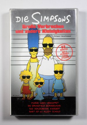 gebrauchter Film – Matt Groening – Die Simpsons VHS - Große Verbrechen und andere Kleinigkeiten (mit 4 kriminell guten Episoden)