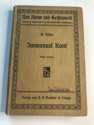 gebrauchtes Buch – O Rülpe – Immanuel Kant. Aus Natur und Geisteswelt, 146.