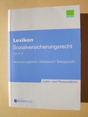 Lexikon Sozialversicherungsrecht von A – Z : Stand Januar 2001