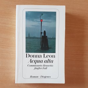 gebrauchtes Buch – Donna Leon – Acqua alta - Commissario Brunettis fünfter Fall