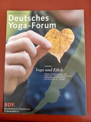 gebrauchtes Buch – YOGA - FORUM Heft 05 - 10/ 2014 NEU !! – DEUTSCHES YOGA- FORUM  BDY  NEU !!