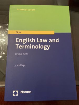 gebrauchtes Buch – Vanessa Sims – English Law and Terminology - Lingua Juris