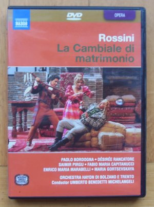 DVD: Gioacchino Rossini: La Cambiale di matrimonio - Paolo Bordogna, Umberto Benedetti Michelangeli - Naxos