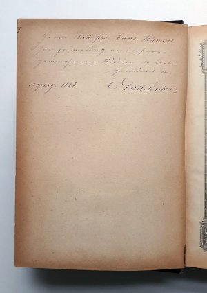 Die Oresteia des Aeschylos - Tragoedien des Sophokles - orig. Ausgabe von 1883 mit einer handschriftlicher Widmung von dem Übersetzer Eduard Prell-Erckens