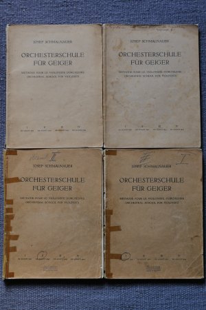 Orchesterschule für Geiger Bd. 1-4 + zwei Hefte Orchesterstudien