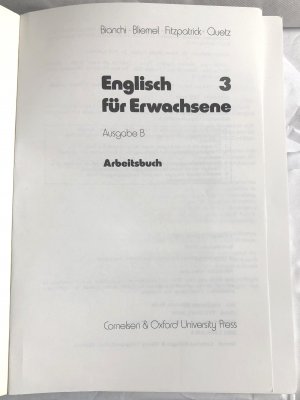 gebrauchtes Buch – Mary Bianchi, Willibald Bliemel – Englisch für Erwachsene (3) Ausgabe B  Arbeitsbuch (1987