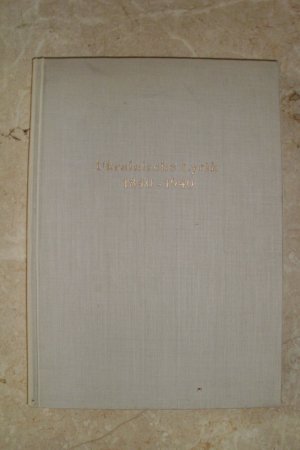 antiquarisches Buch – Hans Koch  – Die ukrainische Lyrik 1840 - 1940