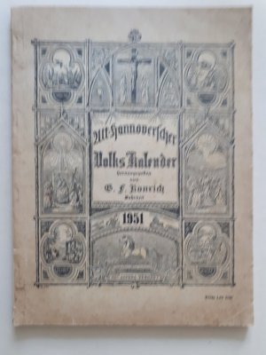 antiquarisches Buch – Alt-Hannoverscher VolksKalender 1951