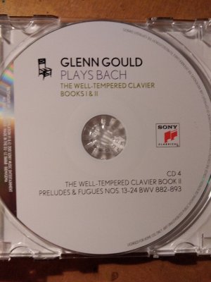 Gleen Gould plays Bach the well tempered clavier books 1 und 2