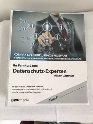 kompletter Ordner Fernkurs zum Datenschutz Experten mit IHK Zertifikat