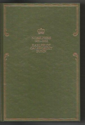 gebrauchtes Buch – Karlfeldt, Erik Axel / Galsworthy – Nobelpreis für Literatur 1931 - 1933: Gedichte/Der Patrizier/Dunkle Alleen