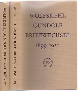 Karl und Hanna Wolfskehl. Briefwechsel mit Friedrich Gundolf 1899-1931. Hrsg. v. Karlhans Kluncker. (2. Auflage). 2 Bände.