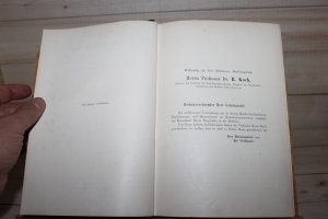 Die Bekämpfung der Infectionskrankheiten. Hygienischer Theil. Von Emil von Behring