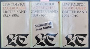 DREI BÜCHER komplett ++ Tagebücher: Erster Band 1847 - 1884; Zweiter Band 1885 - 1901 - Dritter Band: 1902 - 1910 - Gesammelte Werke in 20 zwanzig Bänden […]