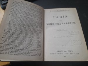 antiquarisches Buch – Meyers Reisebücher – Paris und Nord-Frankreich 1900