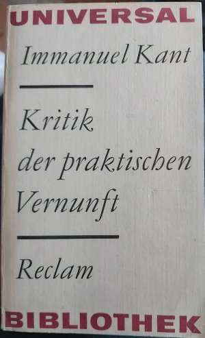 gebrauchtes Buch – Immanuel Kant – Kritik der praktischen Vernunft