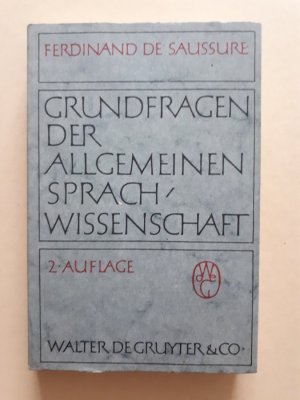 gebrauchtes Buch – Ferdinand de Saussure – Grundfragen der allgemeinen Sprachwissenschaft