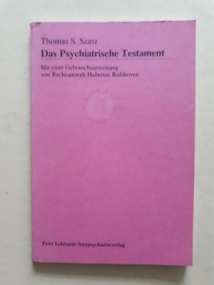 Das Psychiatrische Testament (ISBN 0773509100)