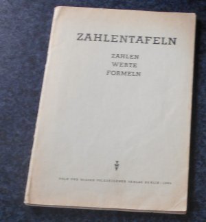 Zahlentafeln