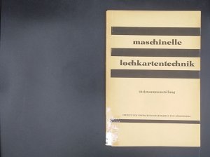 Maschinelle Lochkartentechnik – Titelzusammenstellung