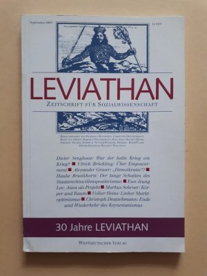 gebrauchtes Buch – Leviathan --- Zeitschrift für Sozialwissenschaft, September 2003