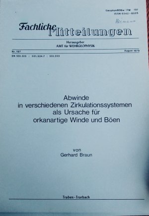 Fachliche Mitteilungen. 3 Hefte. Nr.182 , 185 und 197 + 1 Beilage