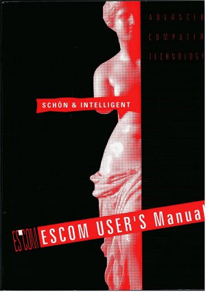 gebrauchtes Buch – Escom Usear`s  Manual - 14-Zoll Farbmonitor - Advanced Computer Technology - schön & intelligent - Bedienungsanleitung / Gebrauchsanleitung