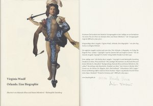 Orlando. Eine Biographie., Herausgegeben und kommentiert von Klaus Reichert. Gestaltet und illustriert von Manuela Sliwa und Dusan Milenkovic. Deutsch von Brigitte Walitzek. [Vorzugsausgabe mit beiliegendem Fine Art Print.]