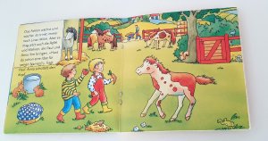 gebrauchtes Buch – Hanna Sörensen / Illustr. Barbara Moßmann – Ein Fohlen auf dem Ponyhof. Pixi-Buch Nr. 1789. Pixi-Serie 198. Große Pferde, kleine Pferde. Minibuch