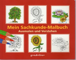 gebrauchtes Buch – Monika Broeske – Mein Sachkunde-Malbuch (rot)