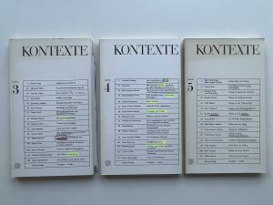 antiquarisches Buch – Kontexte – Kontexte Band 3 Band 4 Band 5