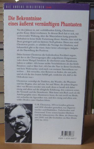 gebrauchtes Buch – Chesterton, Gilbert Keith – Orthodoxie. Eine Handreichung für die Ungläubigen (Die Andere Bibliothek 187) [mit Schuber]