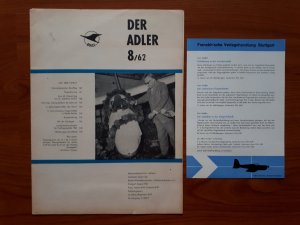 Der Adler 8/62 - Monatszeitschrift für Luftfahrt - 20. Jahrgang, August 1962