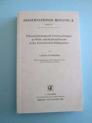 Pflanzenökologische Untersuchungen an Wild- und Kulturpflanzen in der Extremwüste Südägyptens