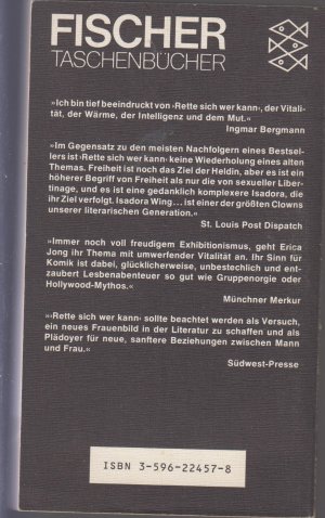 gebrauchtes Buch – Erica Jong – Rette sich wer kann - Fortsetzung von Angst vorm Fliegen