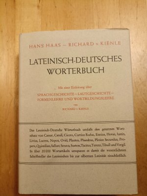 Lateinisch-deutsches Wörterbuch.