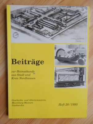 Beiträge zur Heimatkunde aus Stadt und Kreis Nordhausen - Heft 20 / 1995