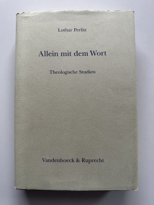 Allein mit dem Wort. Theologische Studien