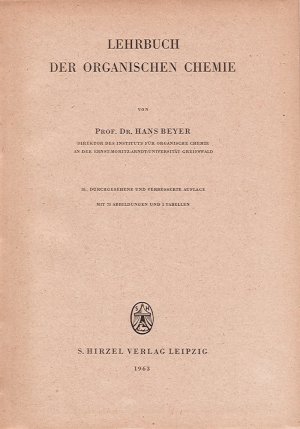 antiquarisches Buch – Hans Beyer – Lehrbuch der organischen Chemie