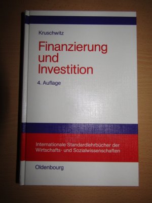 gebrauchtes Buch – Lutz Kruschwitz – Finanzierung und Investition