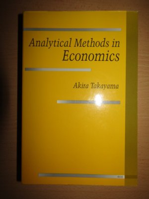 Analytical Methods in Economics