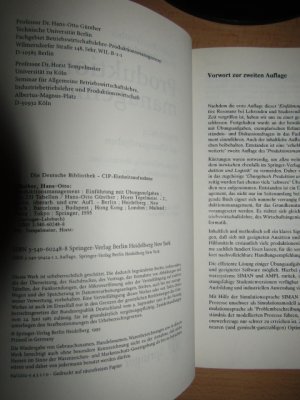 gebrauchtes Buch – Günther, Hans-Otto; Tempelmeier, Horst – Produktionsmanagement: Einführung mit Übungsaufgaben