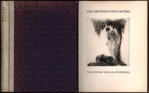 Die Äbtissin von Castro., Von Henry Beyle-Stendhal. [Signiertes Exemplar].