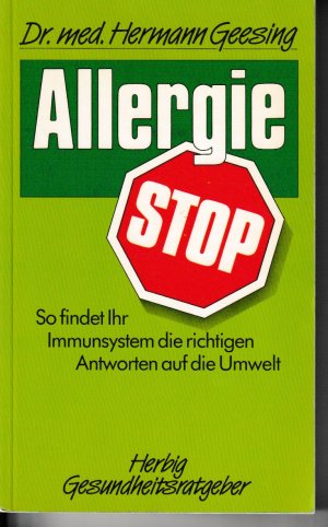 gebrauchtes Buch – Hermann Geesing – Allergie-Stop